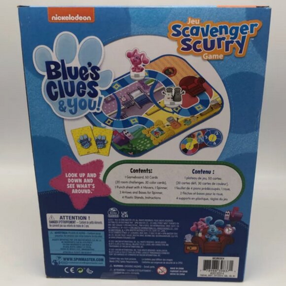 Blue's Clues & You Jeu Scavenger Scurry Game - Nickelodeon - Board Game - New - Picture 2 of 2